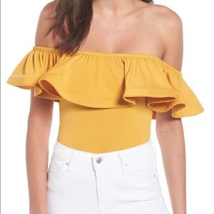 MISA Los Angeles Lyda Off The Shoulder Bodysuit